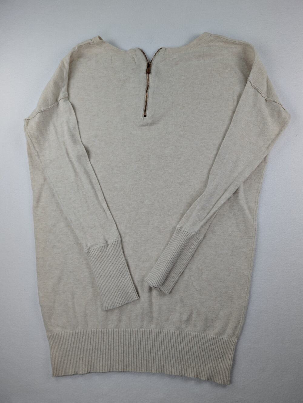 Ruby Moon Cream Quarter Zip Sweater Women’s Small Oversized Knit